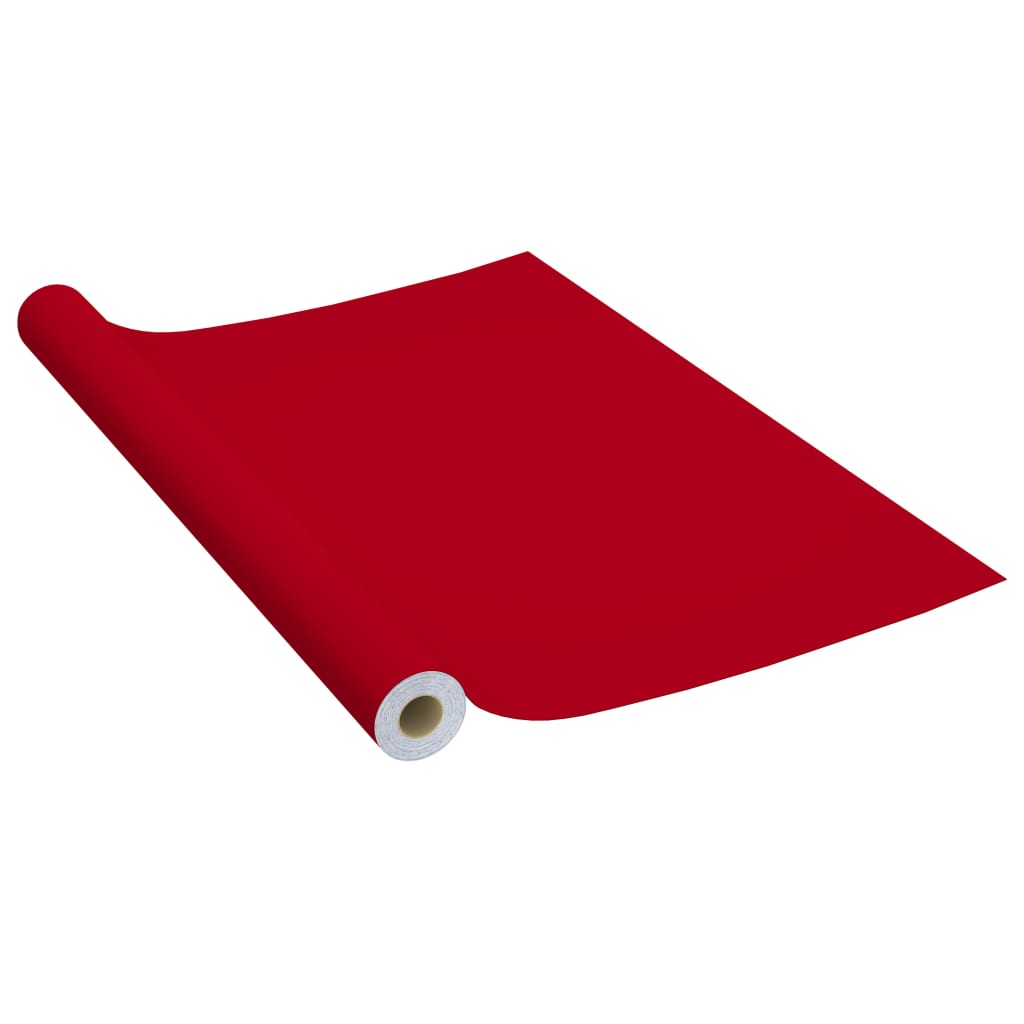 Pellicole Autoadesive per Mobili 2 pz Rosse 500x90 cm PVC - homemem39