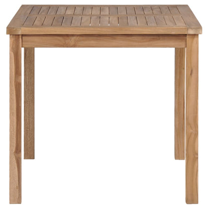 Set da pranzo da giardino 3 pz 80x80 cm in legno massello di teak - homemem39