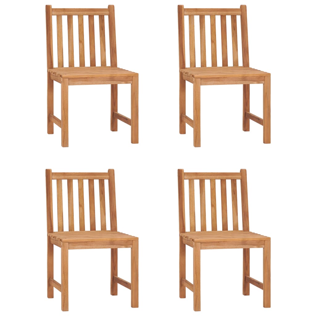 Set da pranzo da giardino 5 pz 120x70 cm in legno massello di teak - homemem39