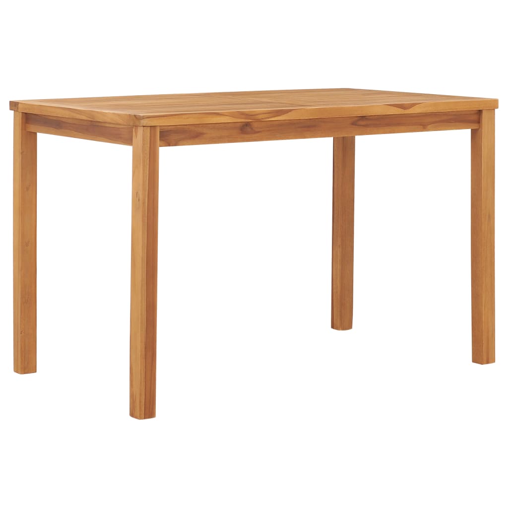 Set da pranzo da giardino 7 pz 120x70 cm in legno massello di teak - homemem39