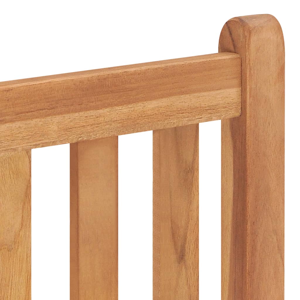 Set da pranzo da giardino 5 pz 140x80 cm in legno massello di teak | homemem39