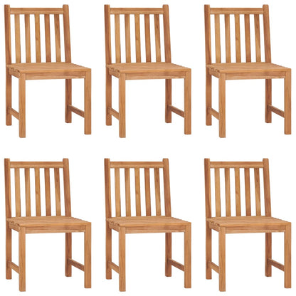 Set da pranzo da giardino 7 pz 140x80 cm in legno massello di teak | homemem39