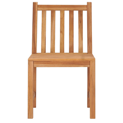 Set da pranzo da giardino 7 pz 140x80 cm in legno massello di teak | homemem39