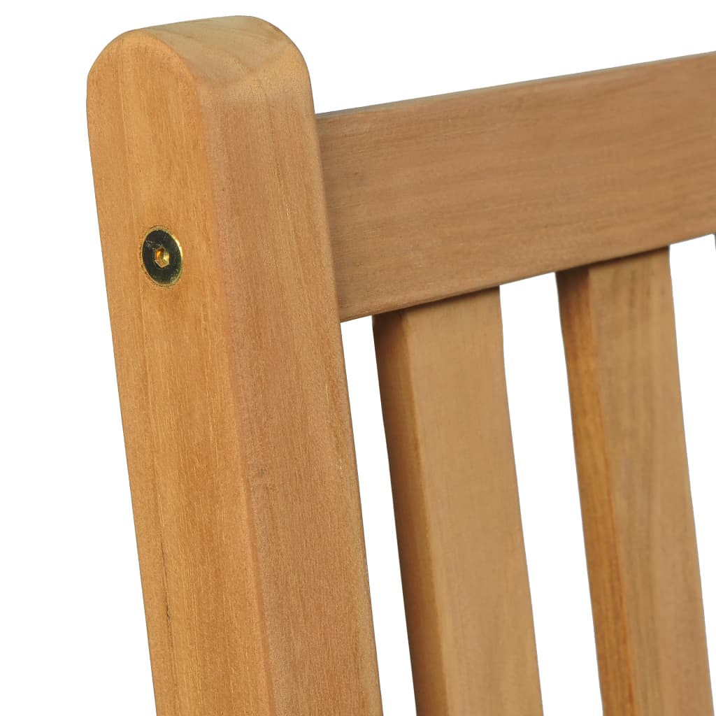 Set da pranzo da giardino 5 pz 140x80 cm in legno massello di teak | homemem39