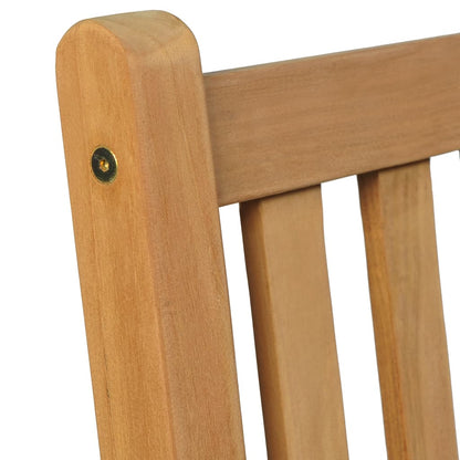 Set da pranzo da giardino 5 pz 140x80 cm in legno massello di teak | homemem39