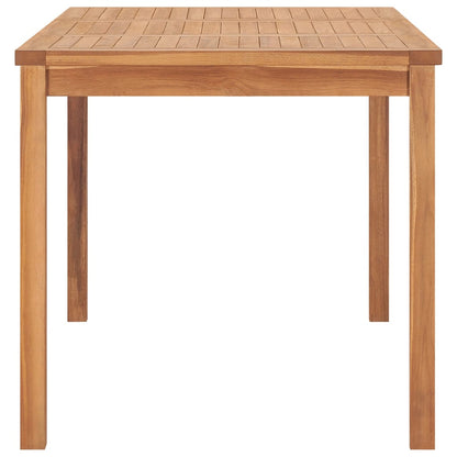 Set da pranzo da giardino 5 pz 140x80 cm in legno massello di teak | homemem39