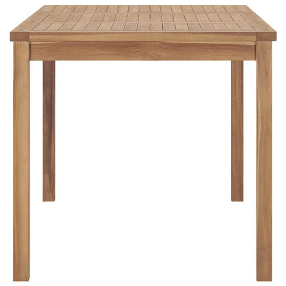 Set da pranzo da giardino 7 pz 140x80 cm in legno massello di teak | homemem39