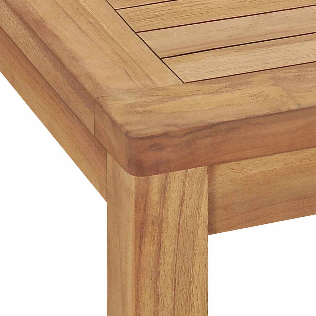 Set da pranzo da giardino 7 pz 140x80 cm in legno massello di teak | homemem39