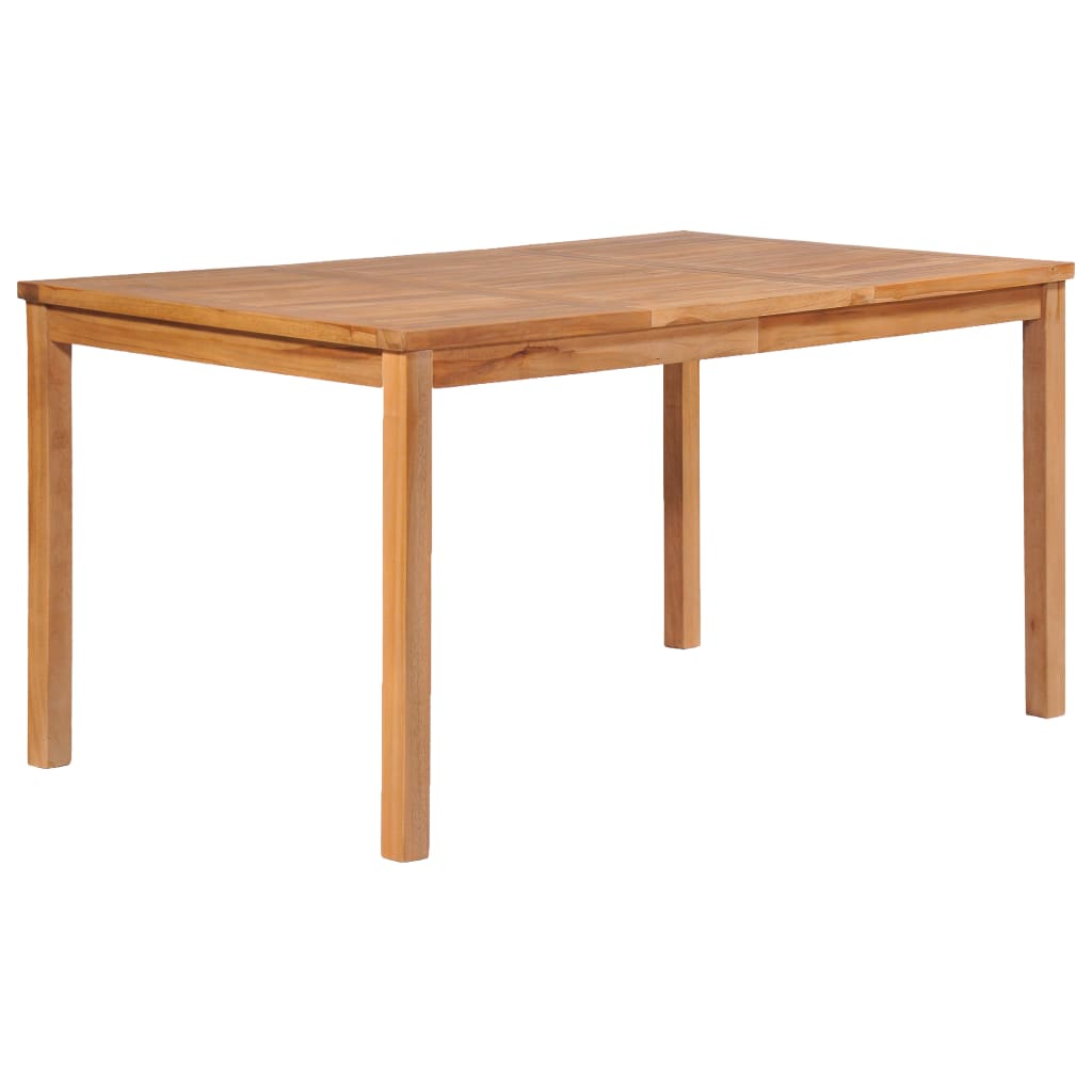 Set da pranzo da giardino 7 pz 150x90 cm in legno massello di teak - homemem39