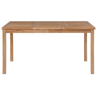 Set da pranzo da giardino 7 pz 150x90 cm in legno massello di teak - homemem39