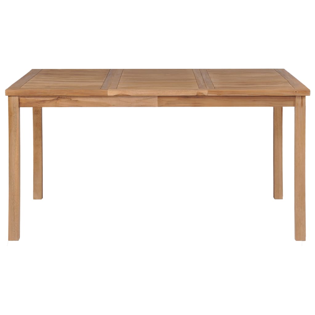Set da pranzo da giardino 5 pz 150x90 cm in legno massello di teak | homemem39