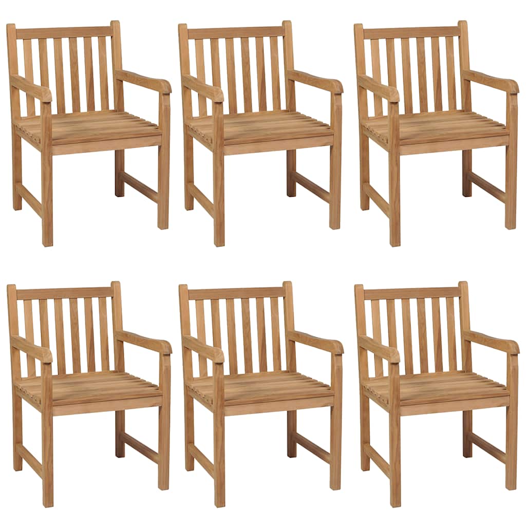 Set da pranzo da giardino 7 pz 150x90 cm in legno massello di teak
