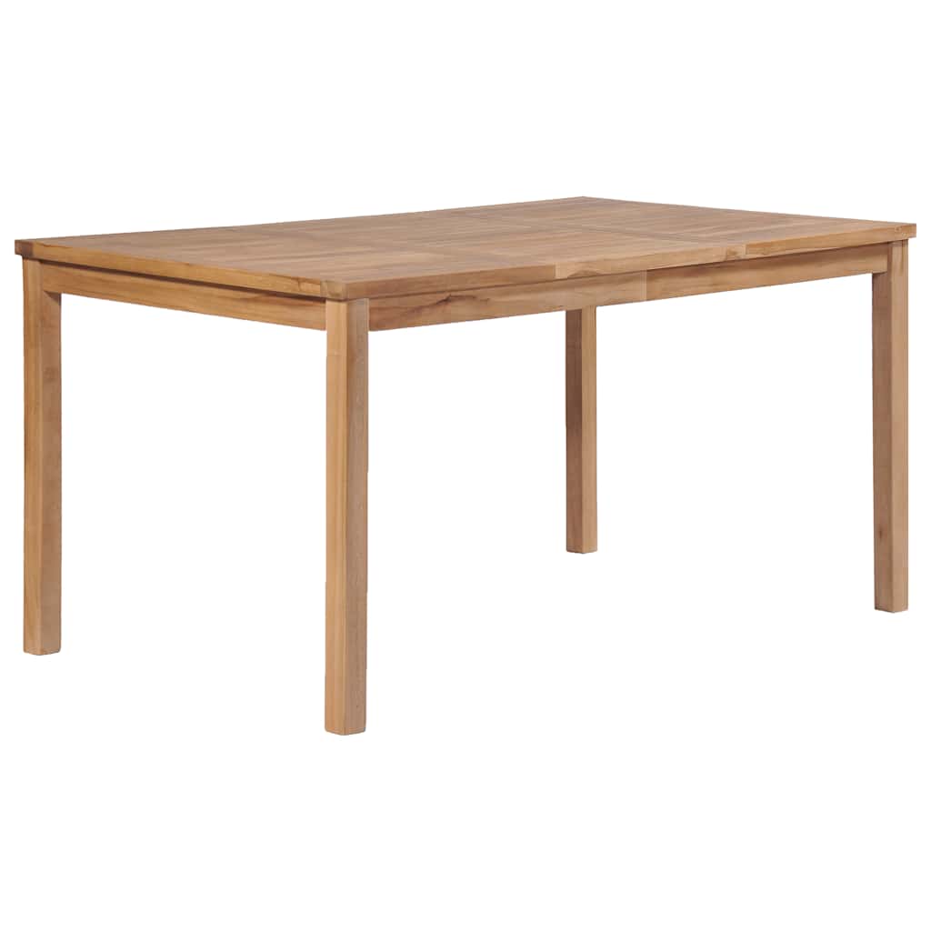 Set da pranzo da giardino 7 pz 150x90 cm in legno massello di teak