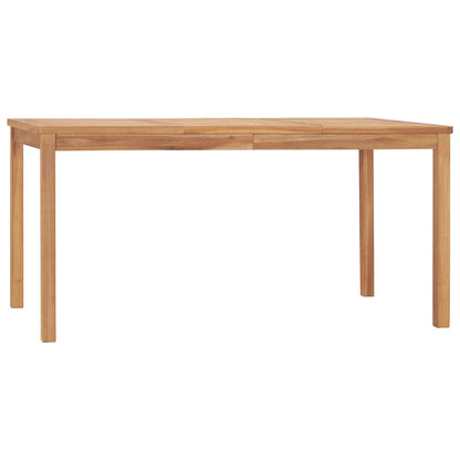Set da pranzo da giardino 7 pz 160x80 cm in legno massello di teak