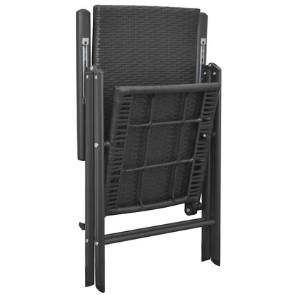 Set da Pranzo da Giardino 7 pz Nero | homemem39