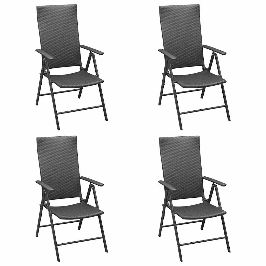 Set da Pranzo da Giardino 5 pz Nero e Marrone | homemem39