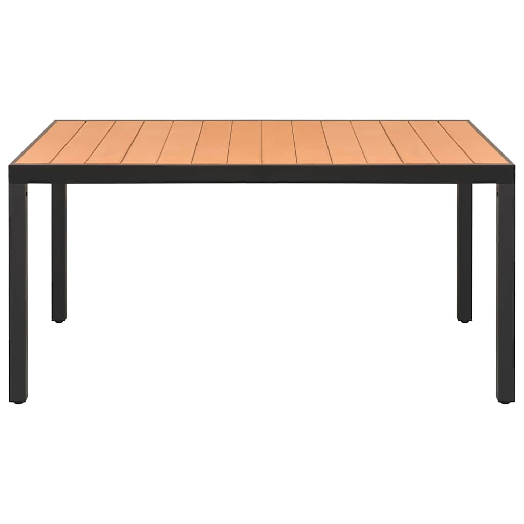 Set da Pranzo da Giardino 5 pz Nero e Marrone | homemem39