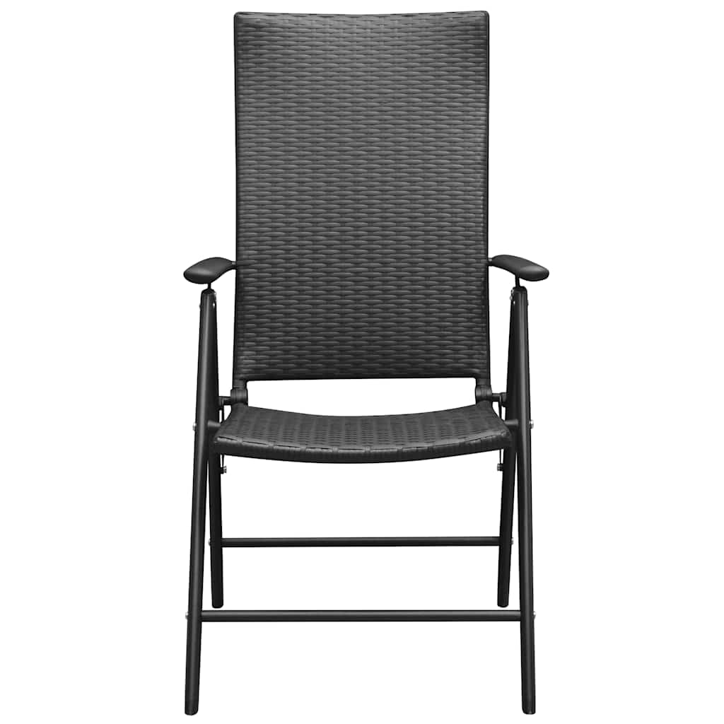 Set da Pranzo da Giardino 7 pz Nero e Marrone | homemem39