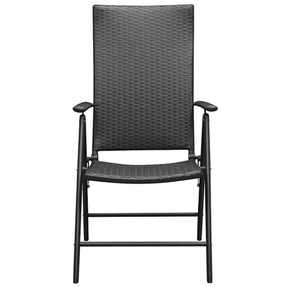 Set da Pranzo da Giardino 7 pz Nero e Marrone | homemem39