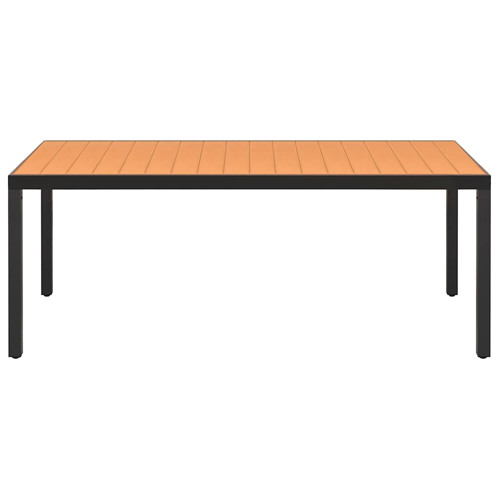 Set da Pranzo da Giardino 7 pz Nero e Marrone | homemem39