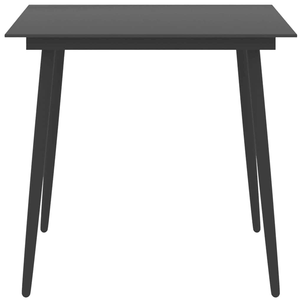Set da Pranzo da Giardino 5 pz Nero | homemem39