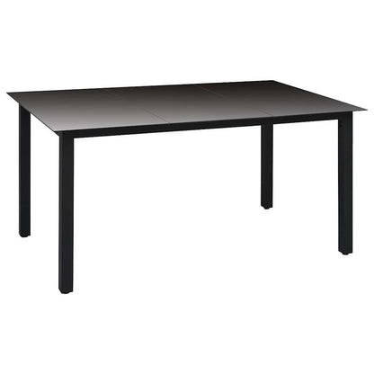 Set da Pranzo da Giardino 7 pz Nero e Marrone | homemem39