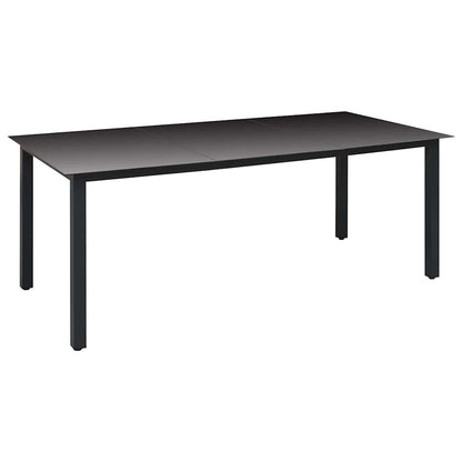 Set da Pranzo da Giardino 7 pz Nero e Marrone | homemem39