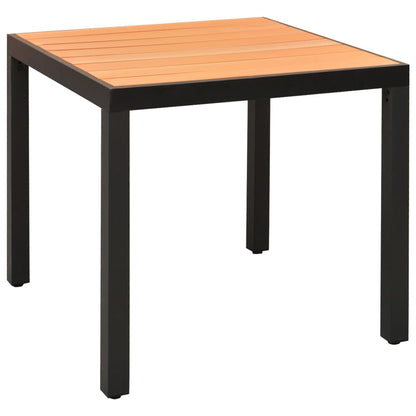 Set da Pranzo da Giardino 3 pz Nero e Marrone | homemem39