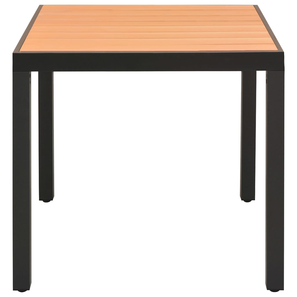 Set da Pranzo da Giardino 3 pz Nero e Marrone | homemem39