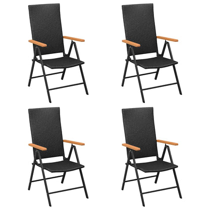 Set da Pranzo da Giardino 5 pz Nero e Marrone | homemem39