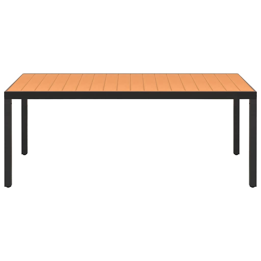 Set da Pranzo da Giardino 7 pz Nero e Marrone | homemem39
