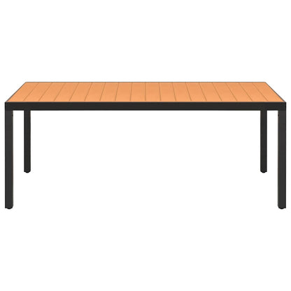Set da Pranzo da Giardino 7 pz Nero e Marrone | homemem39