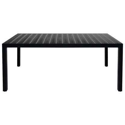 Set da Pranzo da Giardino 7 pz Nero e Marrone | homemem39