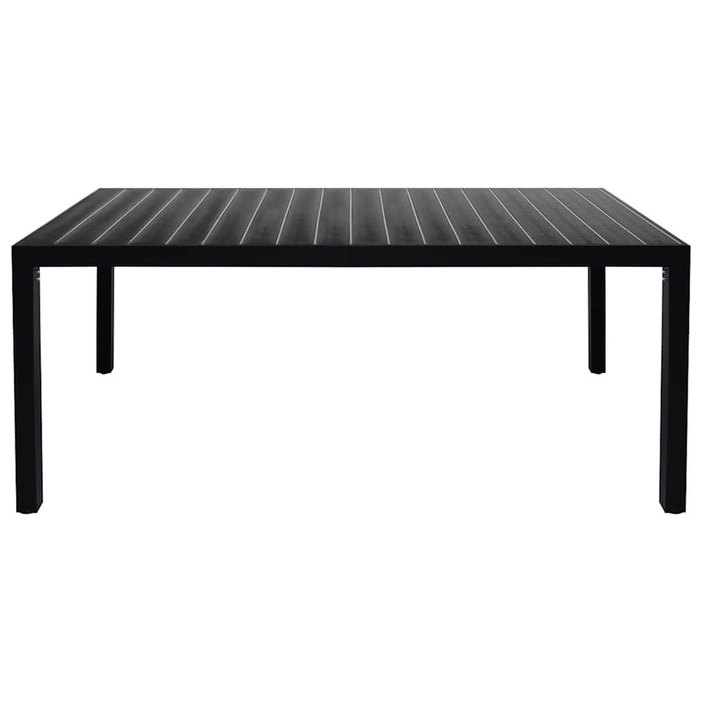 Set da Pranzo da Giardino 9 pz Nero e Marrone | homemem39