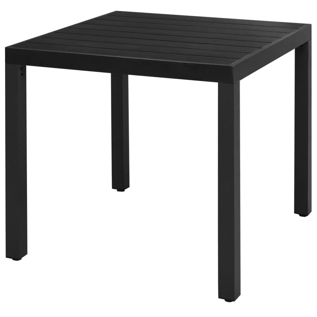 Set da Pranzo da Giardino 3 pz in Rattan PVC Nero | homemem39