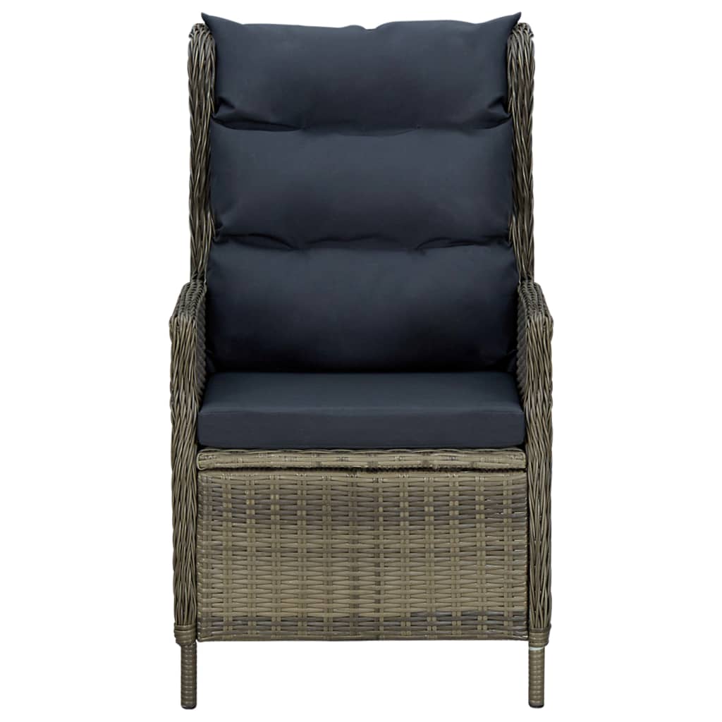 Set da Pranzo da Giardino 7 pz con Cuscini in Polyrattan Marrone | homemem39