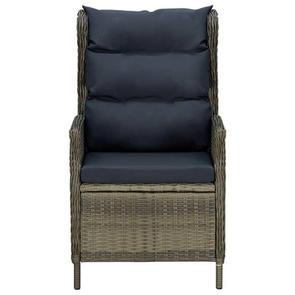 Set da Pranzo da Giardino 7 pz con Cuscini in Polyrattan Marrone | homemem39