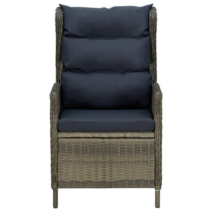 Set da Pranzo da Giardino 9 pz con Cuscini in Polyrattan Marrone | homemem39