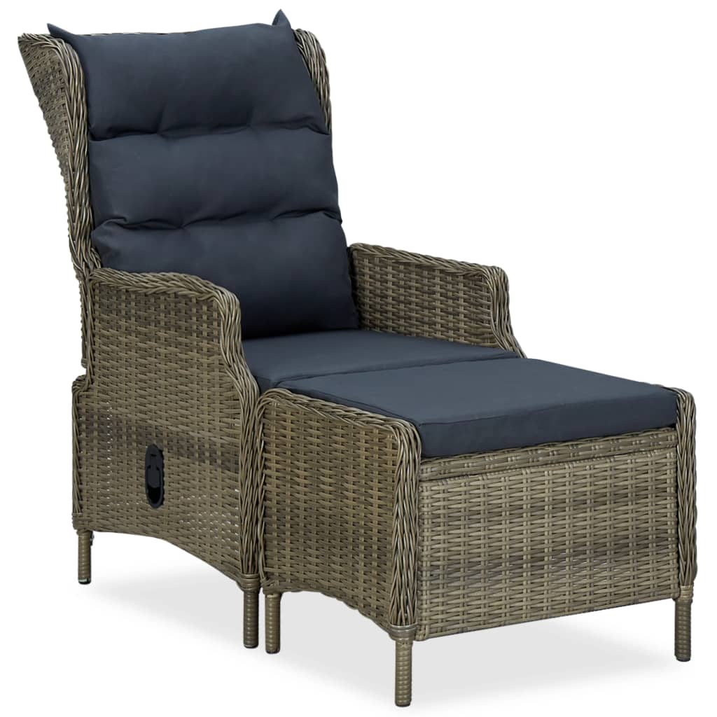 Set da Pranzo da Giardino 9 pz con Cuscini in Polyrattan Marrone | homemem39