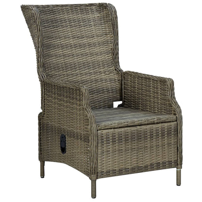 Set da Pranzo da Giardino 9 pz con Cuscini in Polyrattan Marrone | homemem39