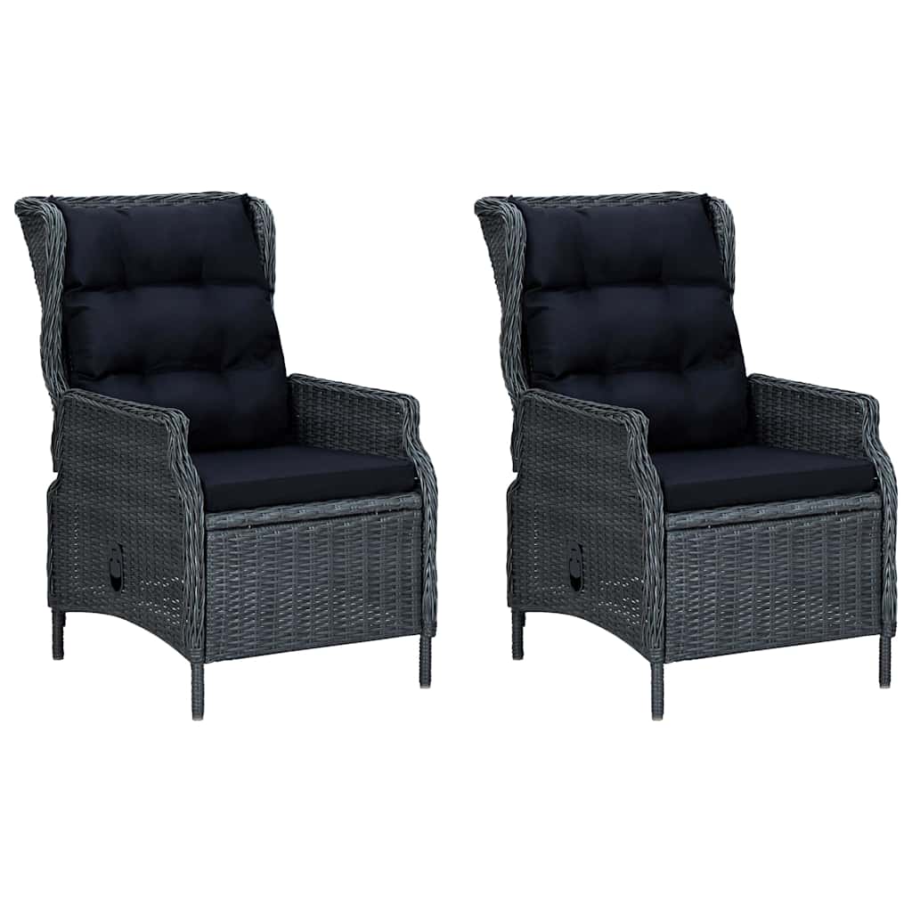 Set da Pranzo da Giardino 9 pz con Cuscini Polyrattan