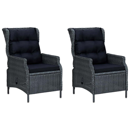 Set da Pranzo da Giardino 9 pz con Cuscini Polyrattan