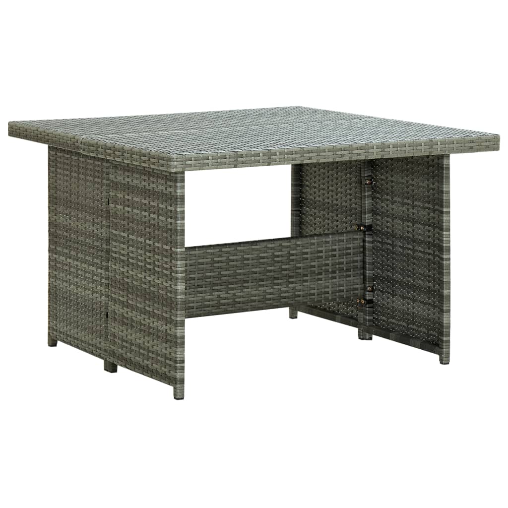 Set Divani da Giardino 6 pz con Cuscini in Polyrattan Grigio - homemem39