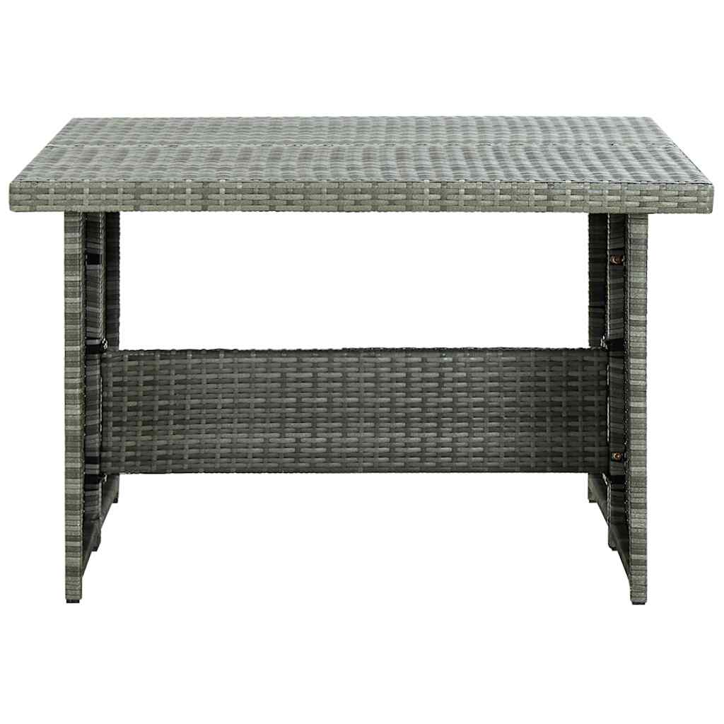 Set Divani da Giardino 6 pz con Cuscini in Polyrattan Grigio