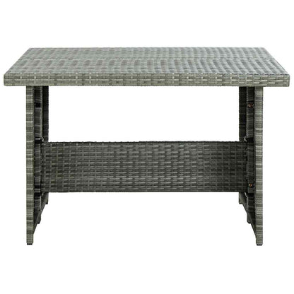 Set Divani da Giardino 6 pz con Cuscini in Polyrattan Grigio