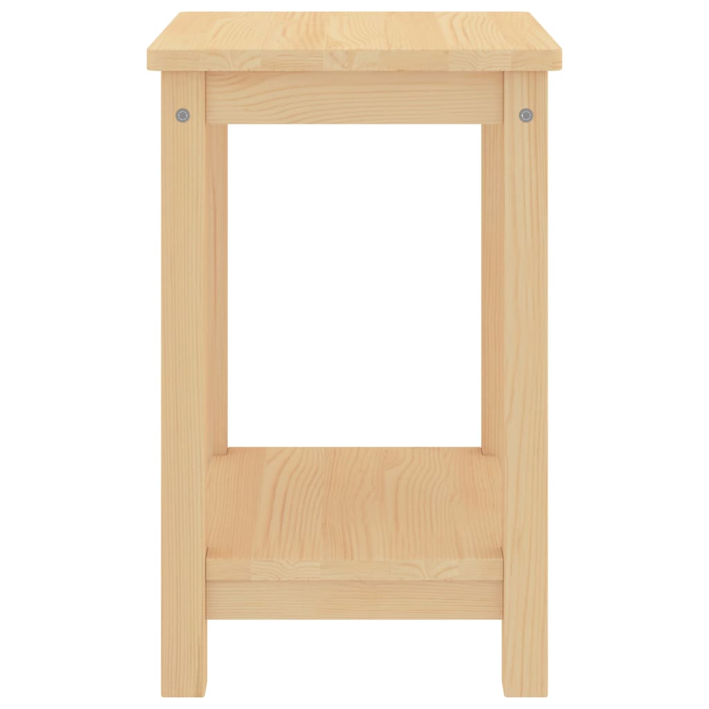 Comodino Naturale 35x30x47 cm in Legno Massello di Pino | homemem39