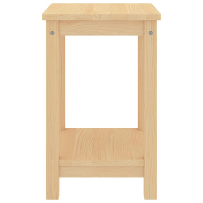 Comodino Naturale 35x30x47 cm in Legno Massello di Pino | homemem39