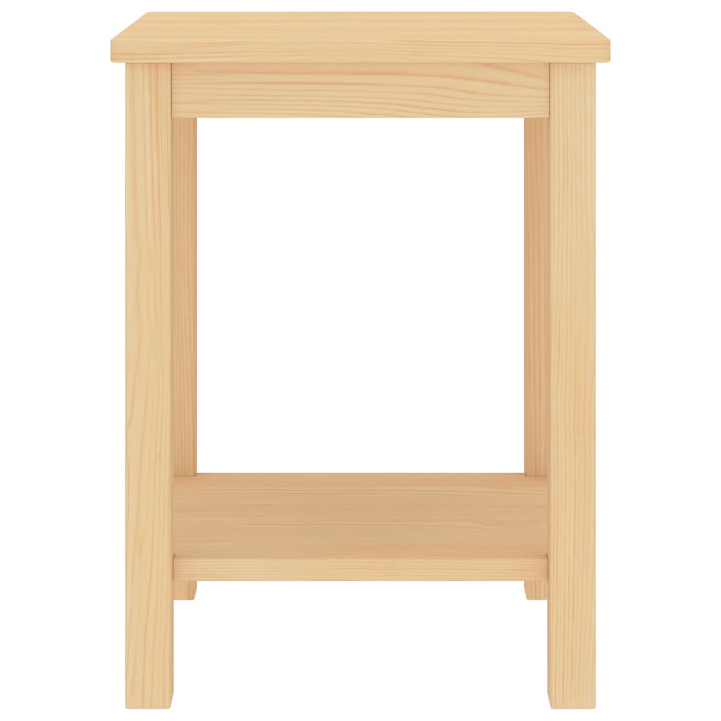 Comodino Naturale 35x30x47 cm in Legno Massello di Pino | homemem39