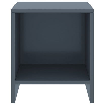Comodini 2 pz Grigio Chiaro 35x30x40 cm Legno Massello di Pino | homemem39