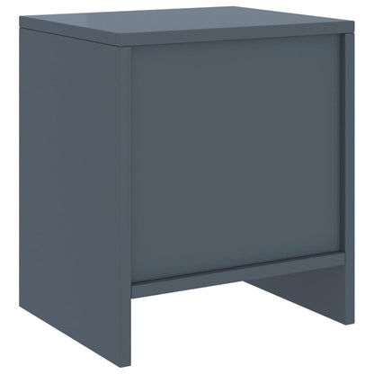 Comodini 2 pz Grigio Chiaro 35x30x40 cm Legno Massello di Pino | homemem39